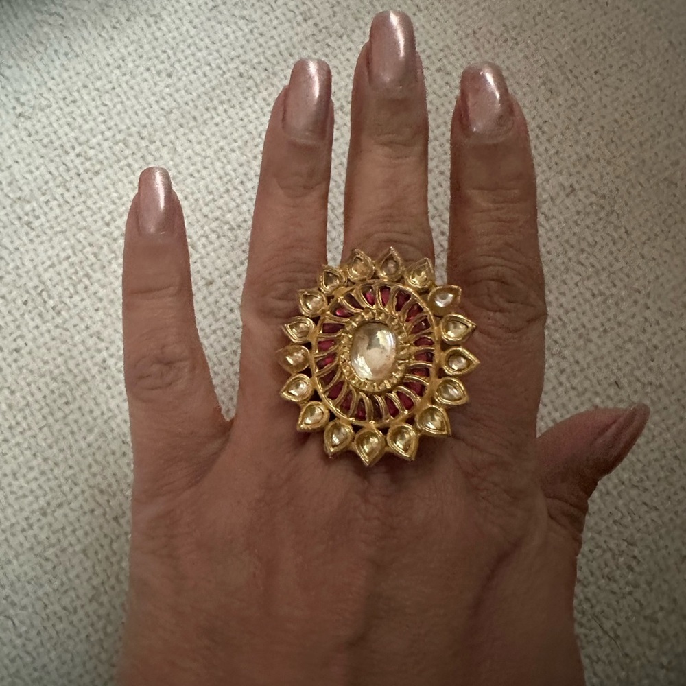 Beautiful  Indian ring with intricate design